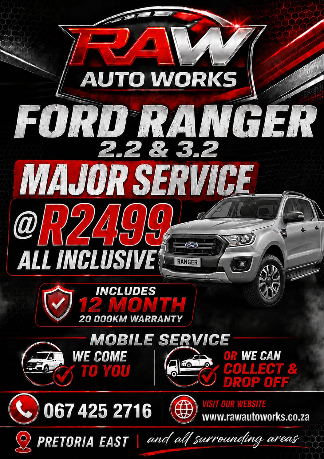 RAW Auto Works promotional offer 10