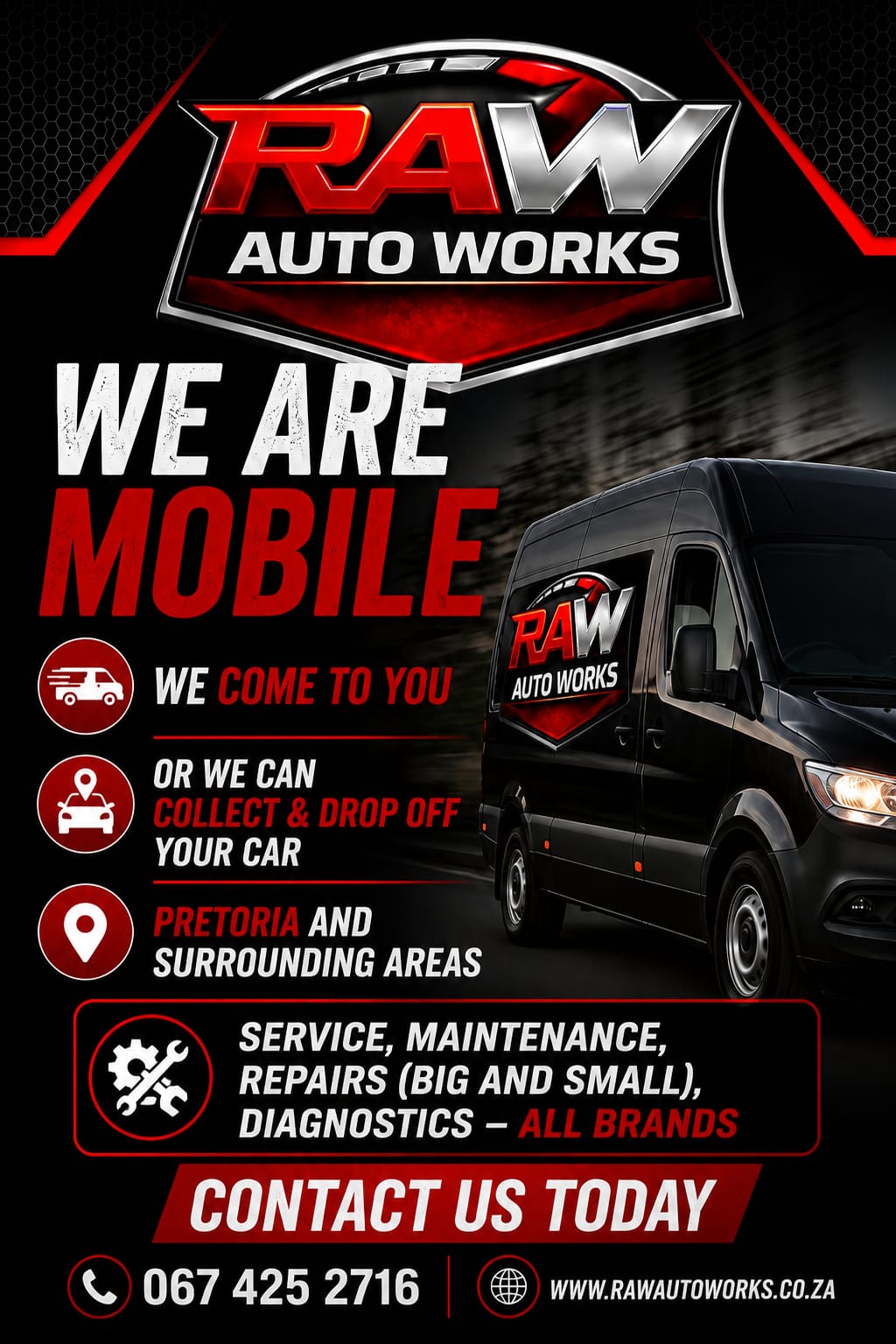 RAW Auto Works promotional offer 8